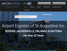 Tablet Screenshot of airportexpresspickup.com